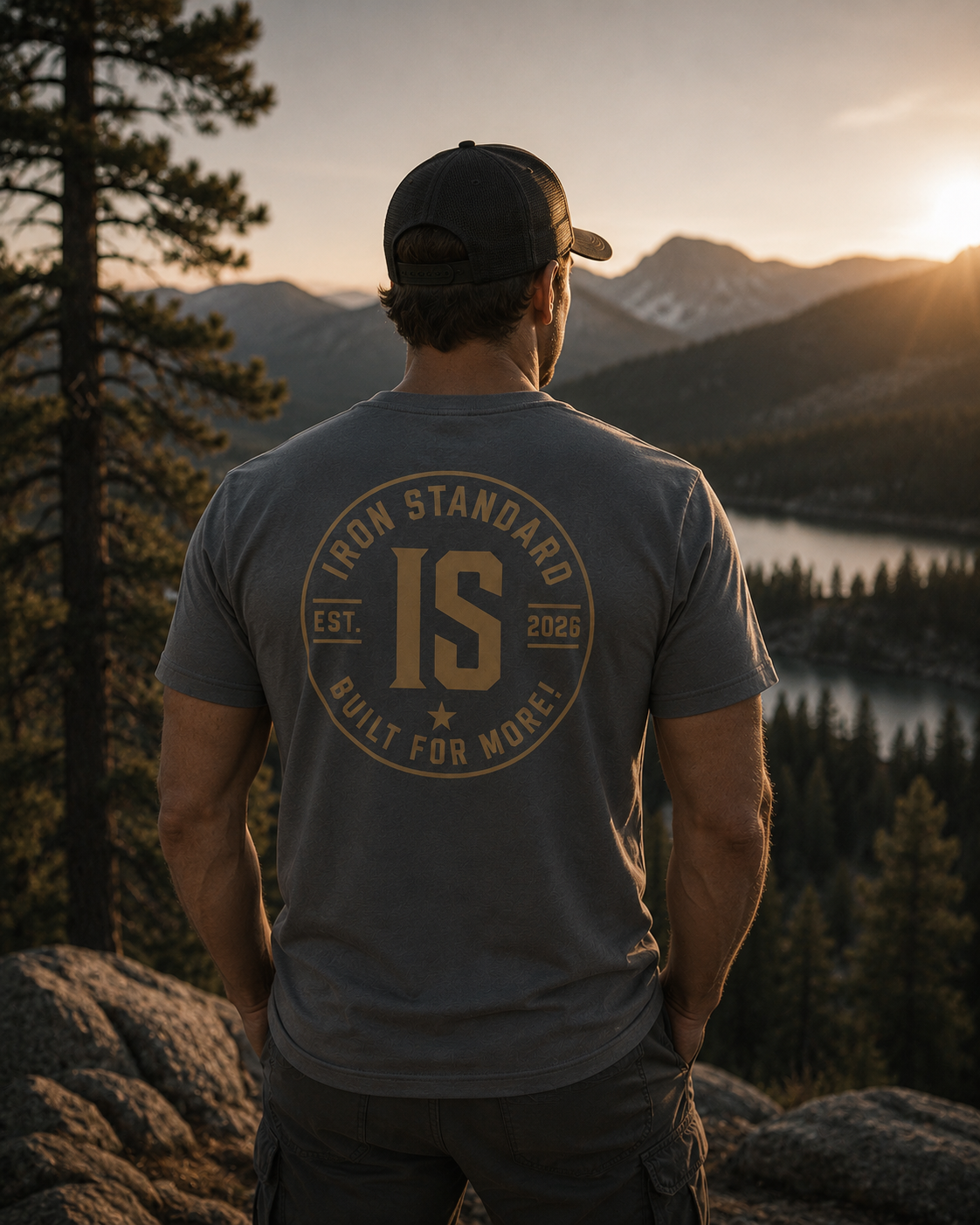 The Standard Tee (Grey & Bronze)