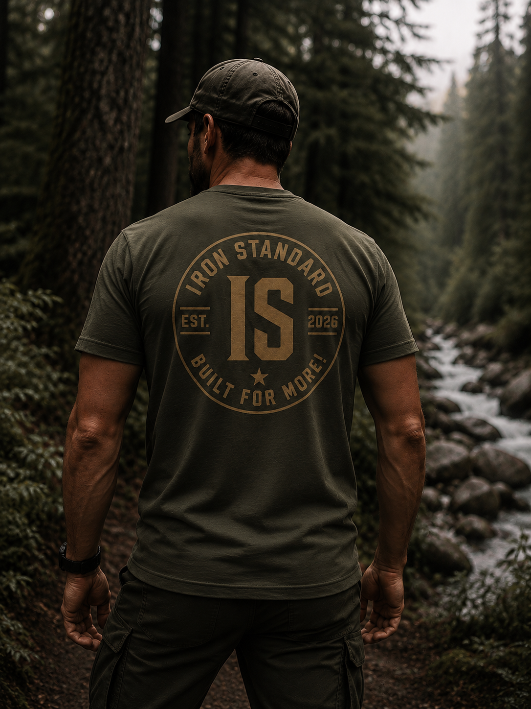The Standard Tee (Military Green & Bronze)