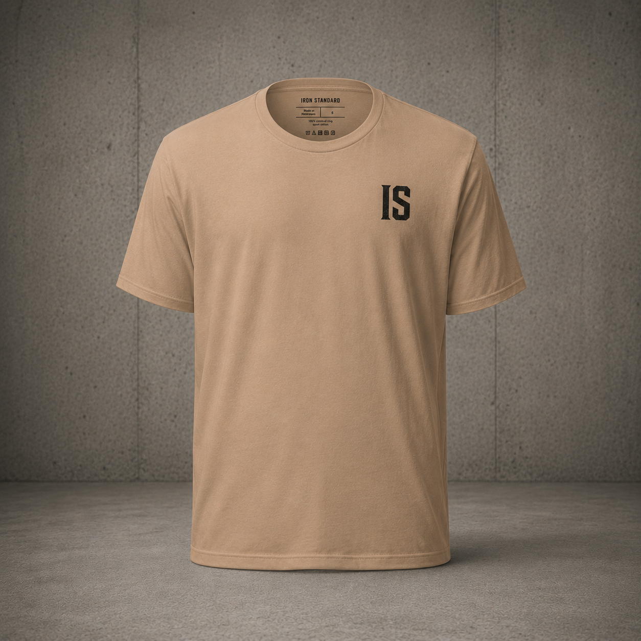 The Standard Tee (Sand & Black)