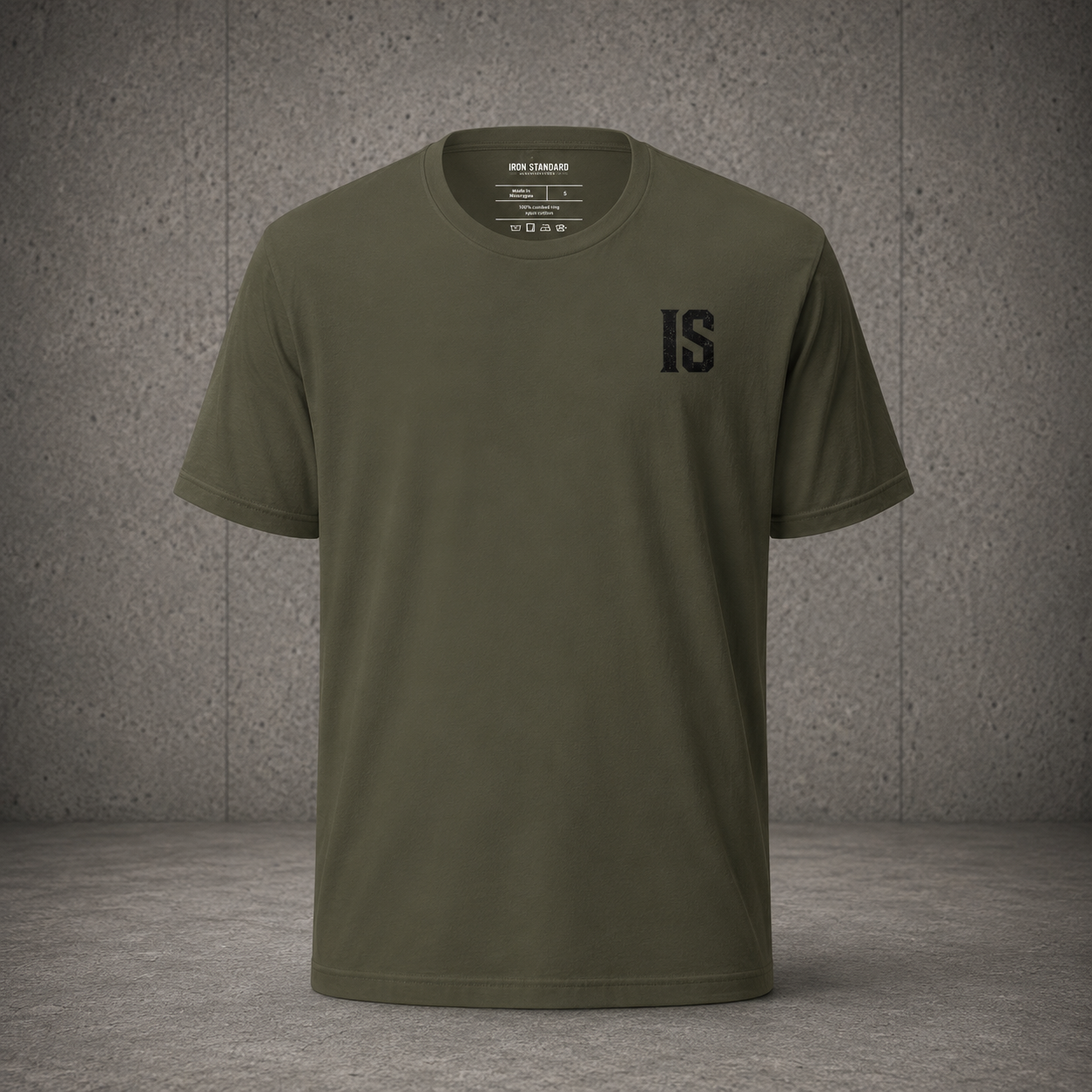 The Standard Tee (Military Green & Black)