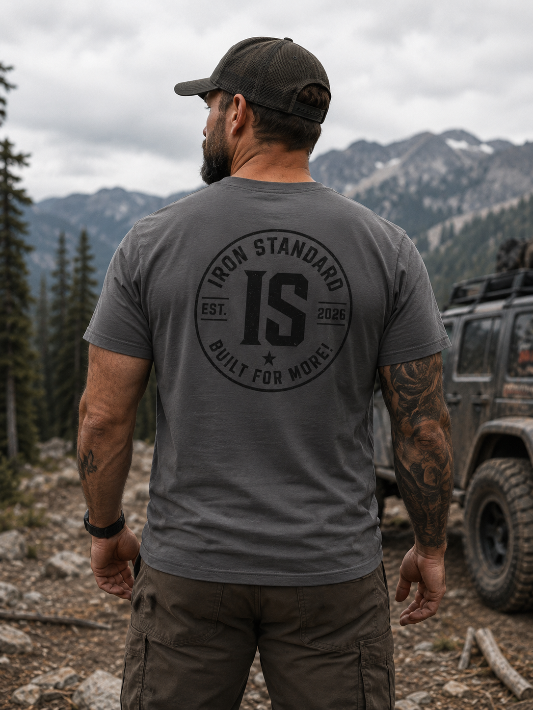 The Standard Tee (Grey & Black)